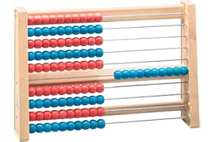 WISSNER 80203 aktiv lernen - 100 er Rechenrahmen rot/blau - RE-Wood