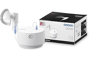 ‎OMRON OMRON X105 Advanced All-in-One-Inhalationsgerät für Kinder & Erwachsene, „Gut“ Stiftung Warentest 12/24, leistungsstarker Inhalator bei akuten & chronischen Atemwegserkrankungen; hochwertiges Zubehör