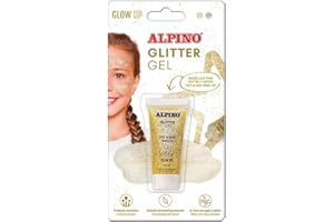 Glitter Gel Alpino Fiesta color dorado | Gel purpurina con base transparente| Purpurina líquida color dorado