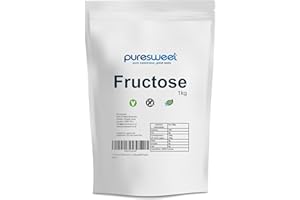 Puresweet 100% Natural Fructose Powder 1kg, Low Glycemic Index, Great Taste, (Recyclable Pouch)