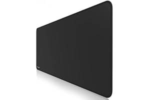 TITANWOLF - Alfombrilla de ratón de Gran tamaño 1000 x 400mm - Mouse Pad Gaming XXXL – Precisión y Velocidad en Juegos - Antideslizante, Resistente al Agua - Superficie de Tejido – Motivo Black