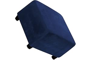 POIUYT Ottoman Schonbezug Hockerbezug Bezug für Fußhocker, Quadratisch Stretch Ottomane Abdeckung, Sitzhocker Elastisch Husse, Jacquard Überzug Möbel Protector für Sofa Fußbank (Color : F, Size : 2pcs)