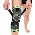 Knee Sleeve,Compression Fit Support -for Joint Pain and Arthritis Relief, Improved Circulation Compression - Wear Anywhere - Single