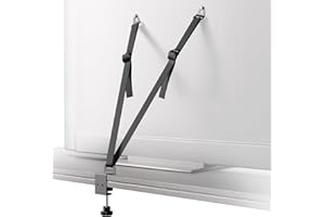 Joythink Safety Strap Anti Tip Straps for TV and Furniture Adjustable Anti Tip TV Strap Baby Proofing Child Safety Metal Connectors Clamp VESA Black