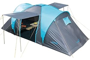 Skandika Tente dôme Hammerfest 4/4+ | Tente 4 Personnes avec/sans Tapis de Sol Cousu, avec/sans Technologie Sleeper, 2 cabines, Hauteur 2 m, Colonne d'eau 3000 mm