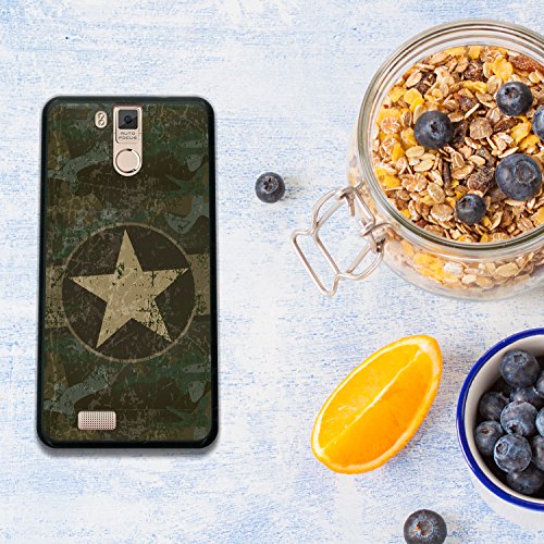 WoowCase Funda Oukitel K6000 Pro Oukitel K6000 Pro Funda Silicona Gel Flexible Estrella Militar Carcasa Case TPU Silicona - Negro WoowCase Funda Oukitel K6000 Pro Oukitel K6000 Pro Funda Silicona Gel Flexible Estrella Militar Carcasa Case TPU Silicona - Negro
