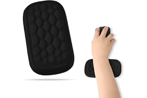RunJRX Repose-Poignet de Souris pour Bureau, Coussin d'accoudoir Ergonomique, Coussin de Repose-Poignet, Coussin de Repose-coude (Noir)