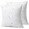 Phantoscope Premium Outdoor Pillow InsertsÃ‚ - Pack of 2Ã‚ Square Form Decorative Throw Pillow Couch Sham Cushion Stuffer 18 x 18 inches- Water, Mildew, Dust Mite Resistant