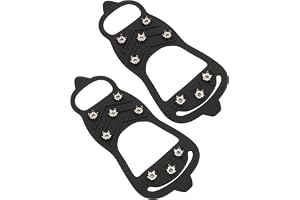 TOPINCN Issko Spikes Cover Flexibel Snö Vandring Spik Stegjärn Högstyrka Anti-halk Utomhussportutrustning M 35-40 Skor Siliko