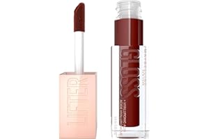 Maybelline New York - Gloss à Lèvres Hydratant & Effet Repulpant Instantané - Enrichi en Acide Hyaluronique - Lifter Gloss Honey'd - Teinte : 028 Maple