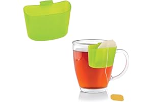 COOK CONCEPT Saveur & Dégustation KM4091 Repose Sachet de thé à Suspendre, Plastique, Multicolore, 5,9 x 2,6 x 4,5 cm