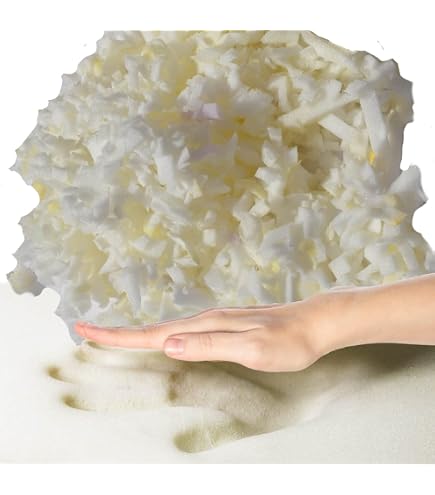 Flocons De Mousse Viscoélastique Beige 500g - Remplissage Peluches Oreillers Lavable