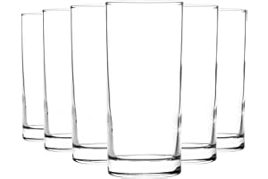 Argon Tableware Classic Highball Glasses - Modern Gift Tall Drinking Glass Cocktail Juice Tumbler - 285ml - Pack of 6