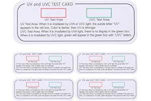 CLISPEED 5 Stück UV Test Wiederverwendbare Indikatoren Anzeige LED Karten Kartenhüllen Sensorlichter Sonnenschutz Lichtstreifentester Checker Ray Uva Teststreifenindikator UV