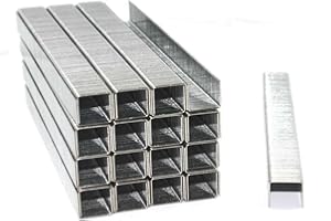 S&S-SHOP 10000 Graffette Tipo 53 | Lunghezza: 10 mm, Larghezza: 11,3 mm | Dimensioni 10/11,3 | Zincate | Per Graffettatrici a Mano | Accessori Ufficio | Artigiani | Coperture