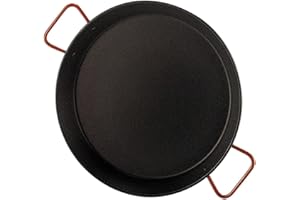 Garcima 5020500 Poêle à Paella valencienne antiadhésive 50 cm Noir/Rouge