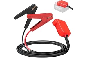 vapourd Jumper Cables for Car Battery with Adapter for Milwaukee M18 Batteries, 8 AWG 6.56FT Auto Booster Cable for Jump Starting Car Using Tool Battery (Battery not Included)