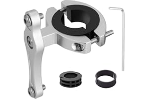 HONZUEN Bicyclette VTT Support Adaptateur pour Porte Bouteille en Alliage d'Aluminium, Facile à Installer Vélo Fixation pour Porte Bidon Verrouillé Double Face sur Guidon Tige De Selle