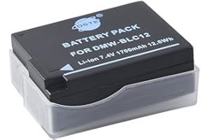 DSTE ELECTRON DSTE Ersatz Batterie Akku for Panasonic DMW-BLC12E DMW-BLC12PP Lumix DMC-G5 DMC-G6 DMC-G7 DMC-GH2 DMC-FZ200 DMC-FZ200GK DMC-FZ1000 V-LUX4 Leica Q Kamera