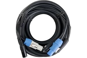Pronomic Stage PPD-10 Hybrid Cable Power Plug/DMX PowerCon Compatible + DMX 3-pin, 10 m