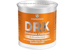 Vonderweid - DRK ART | Collagene Marino Idrolizzato con Glucosamina - MSM - Boswelia e Rosa Canina | Integratore Collagene Alto Dosaggio per Articolazioni Cartilagine Ossa | 160g…