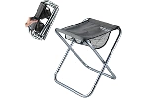 Hodeacc Small Portable Folding Stool,Mini Outdoor Camping Folding Chairs,Collapsible Camp Stool Lightweight for Camping,Fishing,Picnic,Travel and Hiking