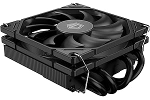 ID-COOLING IS-40X V3 CPU-Kühler mit niedrigem Profil, 45 mm Höhe, 4 Heatpipes, CPU-Luftkühler mit 15 mm Dicke, schlanker Lüfter, unterstützt Intel LGA1700/1200/115X, AMD AM5/AM4