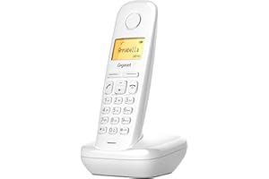 Gigaset A170 - Teléfono DECT inalámbrico - Pantalla Gráfica Iluminada - Fácil de Usar - Instalación Sencilla, Color Blanco [Versión Española]