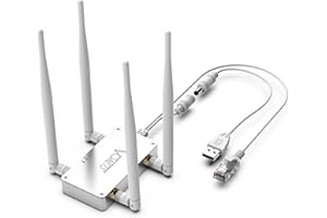 Vonets VBG1200 AC1200 2,4 GHz i 5GHz przemysłowy mostek WiFi, repeater i router z 4 antenami zewnętrznymi, najlepszy partner dla systemu bezpieczeństwa, wagi elektronicznej, urządzenia medycznego
