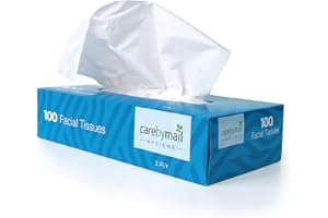 CAREBYMAIL 2-Ply Soft Facial Tissues, 3600 Sheets (36 Packs of 100), White Facial Tissue Box Multipack for Home, Office, Schools & Healthcare - Care by Mail Healthcare