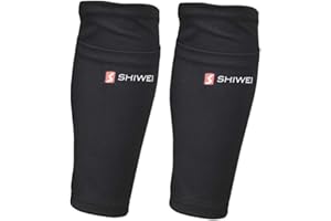 Vintree Calcio parastinchi raddoppiare Mazzo Calzini Manicotto Fisso parastinchi parastinchi Maniche a Doppio Strato con Mesh Traspirante Manicotto Bambino Adolescente Adulto