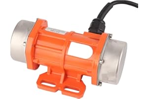 KIMISS Moteur Vibrant à Boîtier en Aluminium 220 V 3600 Tr/min, Vibration monophasé IP66 étanche Béton Asynchrone L Handlin S Boîtier en Alliage d'Aluminium 3000 Tr/min pour Table à