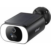 ELECCTV Telecamera di sicurezza solare 2K wireless per esterni, sistema