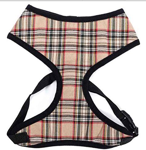 Beige Tartan Dog Harness – 5 Sizes