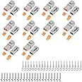 JRready ST6251 Deutsch DTP Connector Kit 2 Pin Waterproof 25 Amp, 10 Sets 2 Pin Connector DTP04-2P/DTP06-2S with Stamped Contacts Terminal Kit 14-12AWG, 84PCS