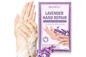 HRAMEX 5er-Pack Handpeeling-Maske,feuchtigkeitsspendende Handschuhe,feuchtigkeitsspendende natürliche Therapiehandschuhe,Peeling-Handpeeling-Maske für trockene Hände