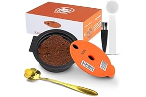 NOTSEK Tassimo Reusable Pods, Reusable Tassimo Pods for Bosch Tassimo Machine, Reusable Coffee Pods Tassimo with Slicone Lid 180ml Readable Barcode, Tassimo Refillable Pods