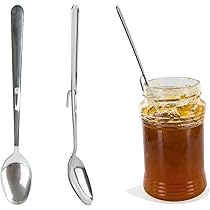 Luxshiny 2 Cucharas De Miel De Acero Inoxidable Cuchara Para