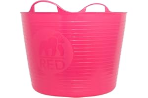 Faulks & Cox Tubtrugs Grand bac Souple recyclé à 2 poignées Rose 42 l, Polyéthylène