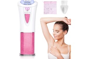 ZFZZC Depiladora Facial Mujer, Eléctrica Depiladora Cejas Portátil, Depiladora Perfilador de Cejas y Removedor Vello Facial, mini depiladora eléctrica para cara con luz LED para cara, bikini, piernas