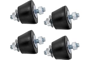 Wostore Gummidämpare M8, vibrationsdämpande fötter, 40 x 26 mm