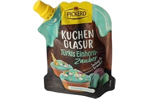 PICKERD Kuchenglasur "EINHORN - ZAUBER" (türkis / 125 g) ZITRONEN - GESCHMACK