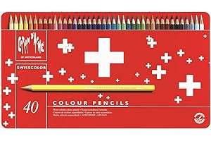 Caran d'Ache 1285.740 kredka Swisscolor z metalowym pudełkiem, 40 sztuk