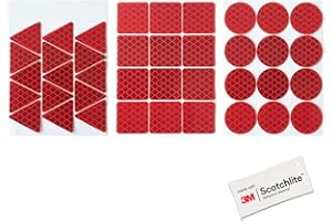 Salzmann Adesivi rifrangenti - Adesivi Impermeabili per Auto, Moto, caschi - Fatto con Materiale Riflettente 3M Diamond Grade