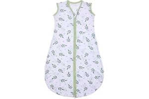 Lilian&Gema Sleepsack Supersoft Wearable Blanket, Sleeveless Swaddle Blanket, Sleeping Bag for Babies, Lightweight Wearable Blanket for Infant Toddler, 0.5 TOG, 18-24 Months, White