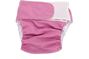 NIADY Adult Windel,Adult Windel Wiederverwendbare Waschbar Adjustable Large Nappy Rose306