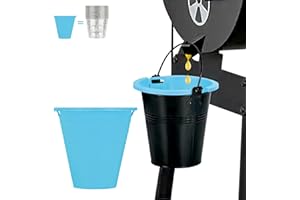 Easyki 2 Pack Silicone Grease Bucket Liners Compatible for Traeger Pro Series 575/780,20/22/34 Series, Ironwood 650/885 & Z Grills, Pit boss ect, Drip Tray Silicone Liner for Pellet Grill Accessories