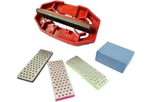 IGOSKI Snowboard Skicant Bevel Tuning Ski Wax Kit Snowboard Tool Ski Edge Sharpening Tuner Side Ski Angle Tool & Diamonds & Rubber Stone (Tool + Diamonds + Rubber Stone)