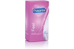 Pasante Sensitive (Feel) Condoms - Pack of 72 (6 Packs of 12)