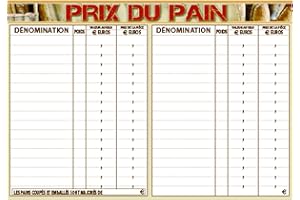 MALLARD FERRIÈRE Mallard Ferriere - Pancarte Prix Du Pain Euro Pm